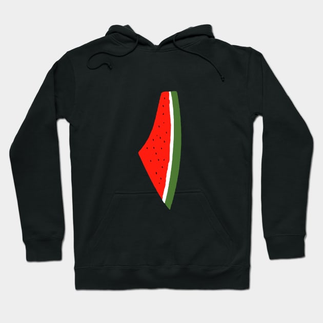 Palestine Flag Watermelon Hoodie by Zimmermanr Liame